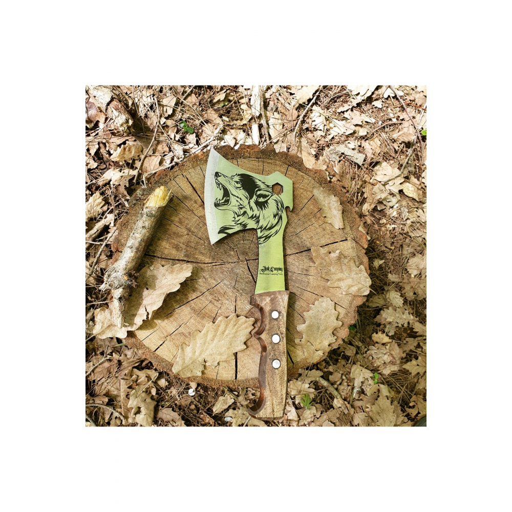 Profesyonel El Yapımı Kamp Baltası (SİPARİŞTE BELİRTİLMESİ HALİNDE ÜCRETSİZ ISİM YAZILABİLİR.)