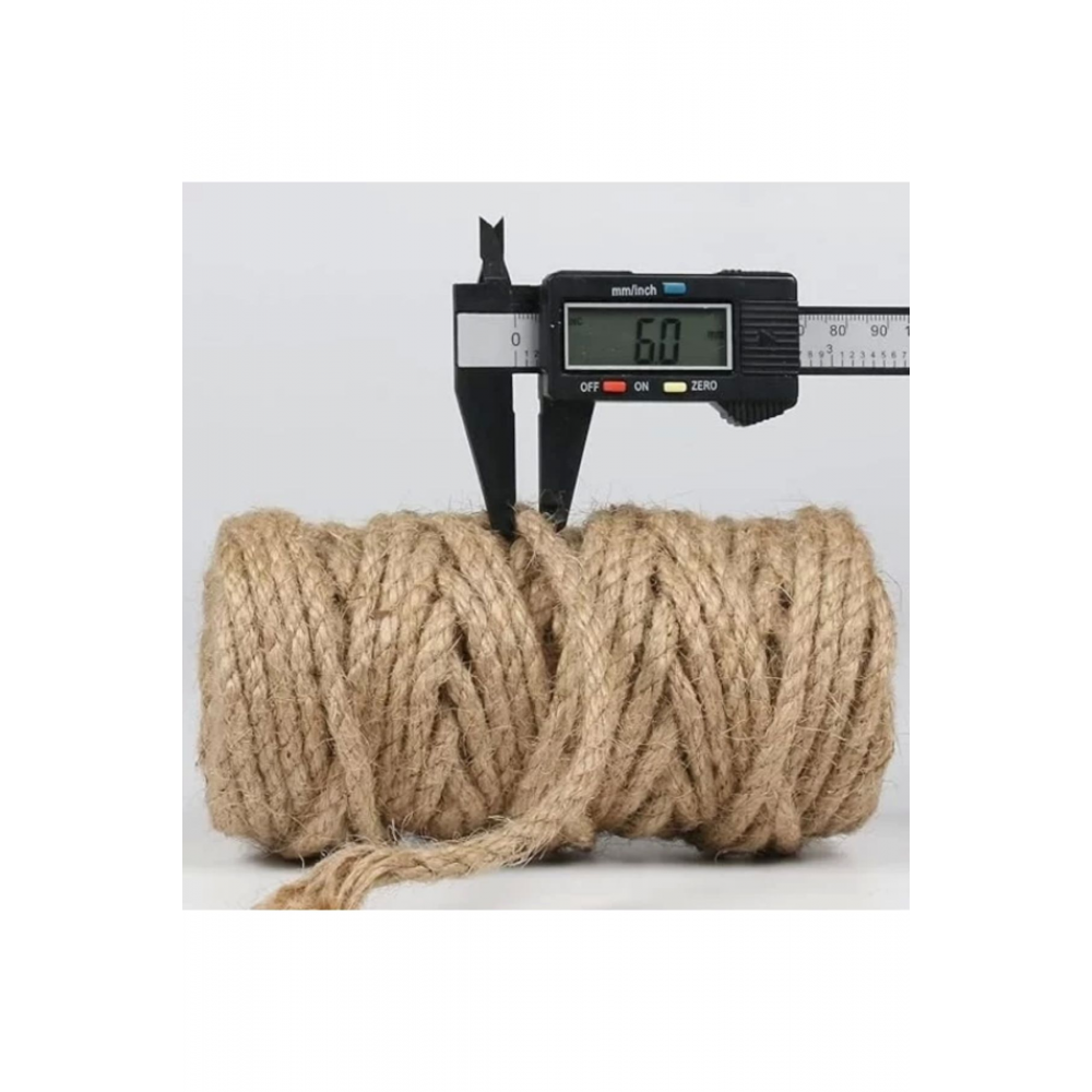 6 Mm Jüt Halat Kendir Urgan Halat Ip 100 Metre Dekoratif Halat