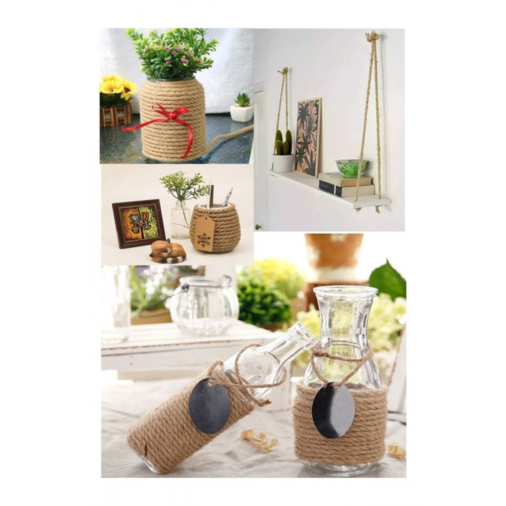 Tam Kesit 100 Metre Jüt Ip Kendir Halat 4 Mm Jut Halat-HasırIp-Kendir Ip-Salıncak Ipi 4 MM 100 METRE