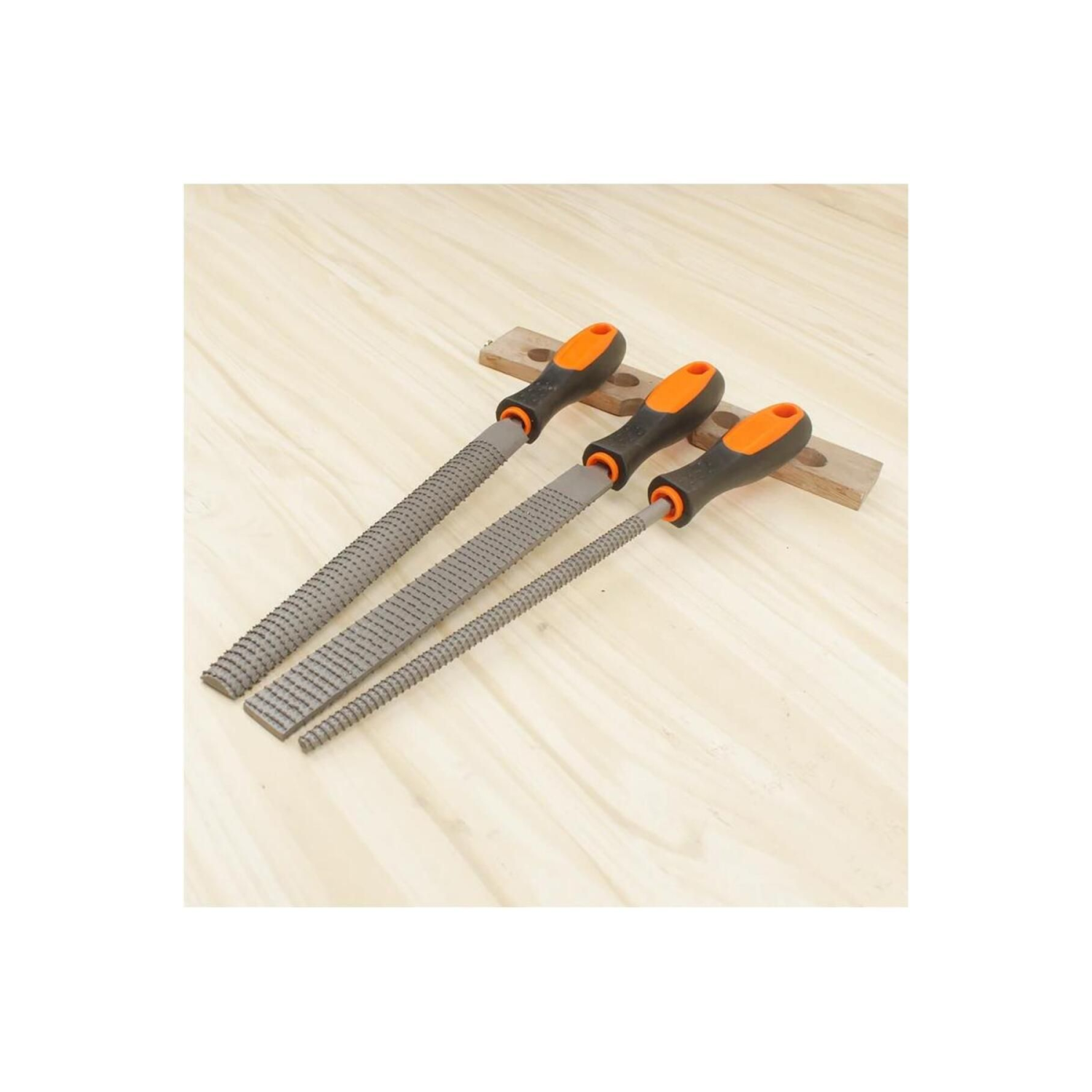 3 Parça Profesyonel Büyük Boy Ahşap Eğe Törpü Seti 31 CM