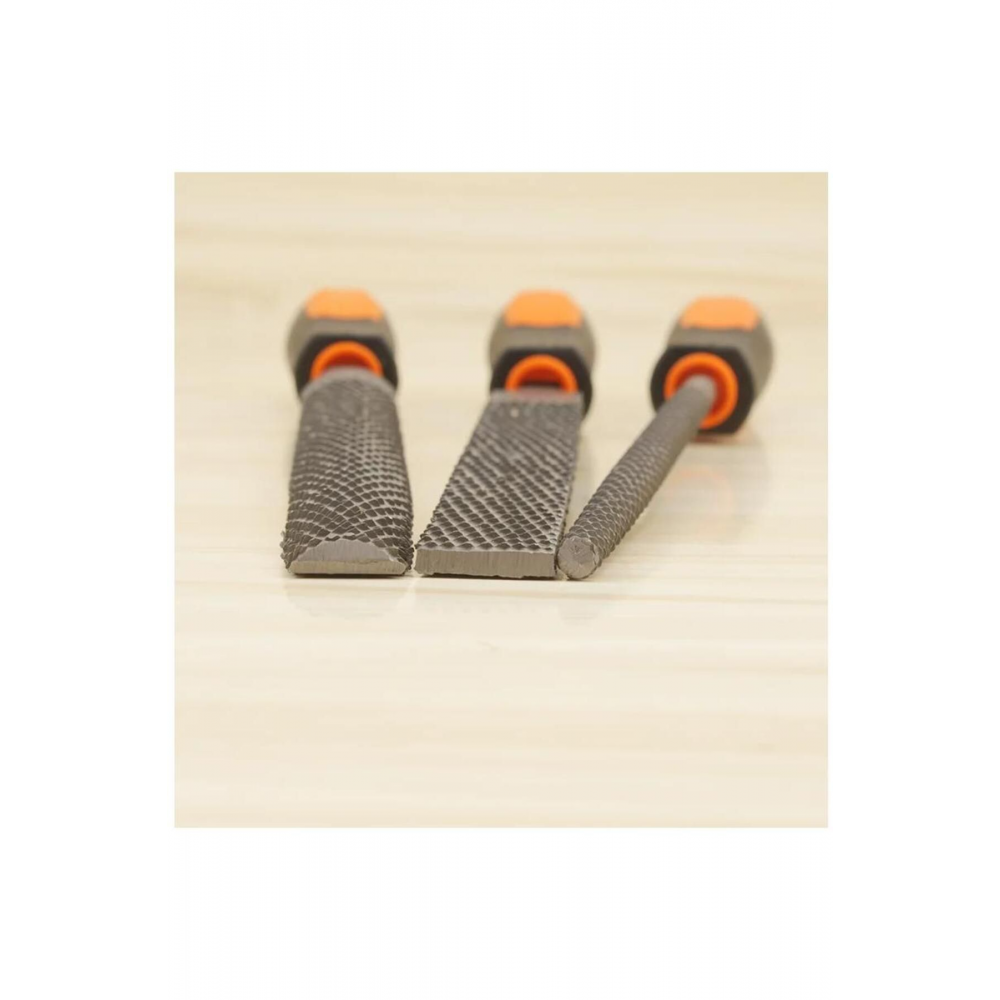 3 Parça Profesyonel Büyük Boy Ahşap Eğe Törpü Seti 31 CM