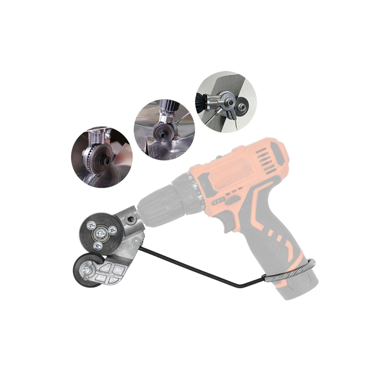 0185 Şarjlı Matkaplar Için Metal Plaka Ve Sac Kesme Aparatı