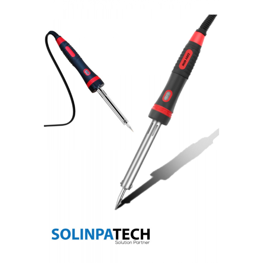 60w Profesyonel Yüksek Sıcaklığa Dayanıklı Resistörlü Kalem Havya Pasta Stand Lehim Bant