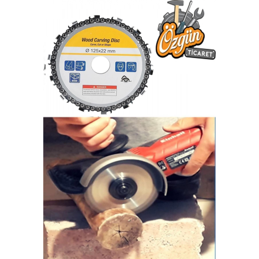 Zincirli Ispiral Kesici Disk 115 Mm Ağaç Kesme Diski Küçük 115mm Avuç Içi Taşlamalara Testere