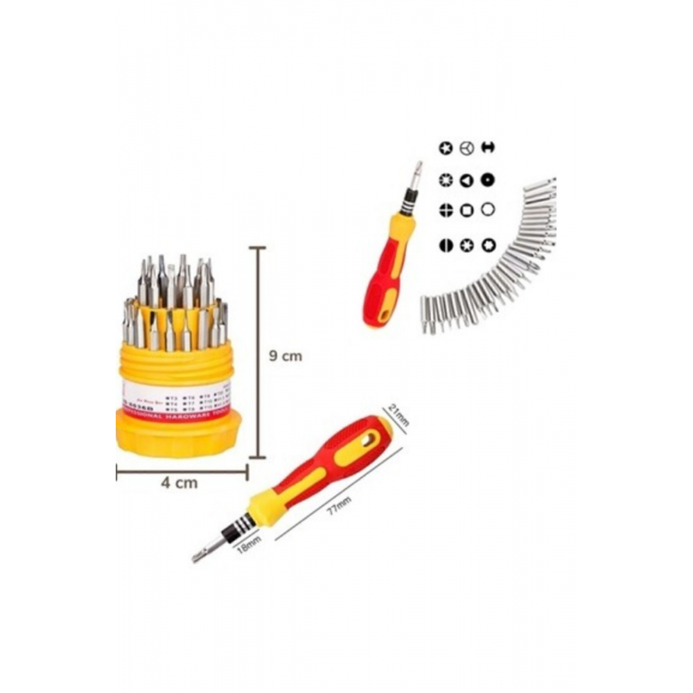 Çok Amaçlı Tornavida Seti 31 Parça Laptop Telefon Tamir Seti