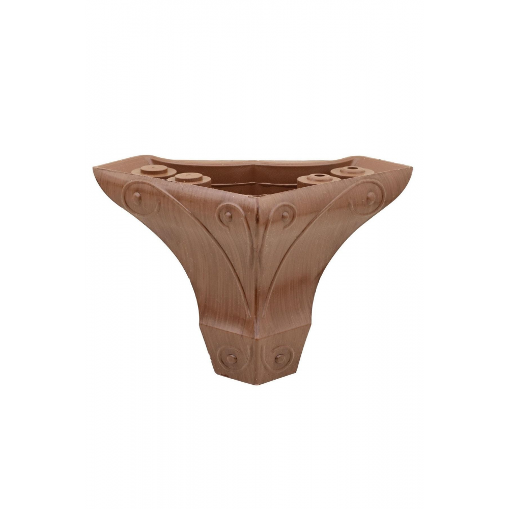 Inci Mobilya Sehpa Puf Masa Dolap Ayağı Kahverengi Ahşap Desenli Ayakları 8 Cm