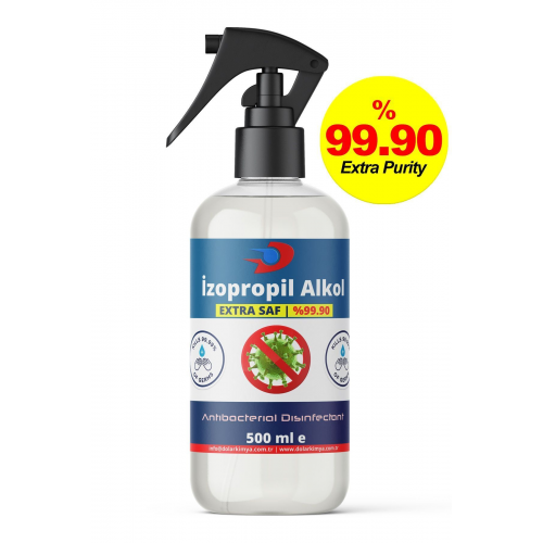 Sprey Başlıklı 500 mL - Saf Izo Propil Temizlik Solventi %99.90 (İZOPROPİL ALKOL,İPA,DEZENFEKTAN)
