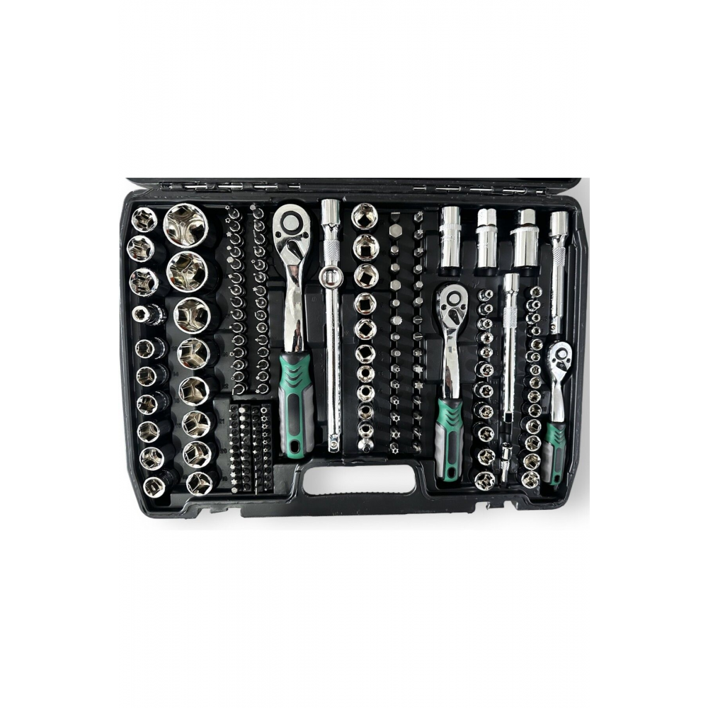 Tam Profesiyonel Germany 72 Diş Eğik Cırcır 216 Parça Lokma Takımı Oto Tamirci Tam Set 1/2-3/8-1/4