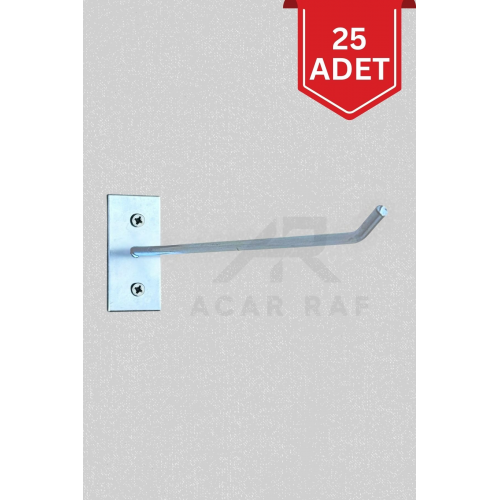 Duvar Kancası 25 Adet 20 Cm Duvar Ve Suntaya Monte Askı Tel Çubuk