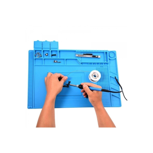 S160 Büyük Telefon Tamir Pedi Isıya Dayanıklı Silikon Mıknatıslı Anti Statik Kokusuz Tamir Pedi