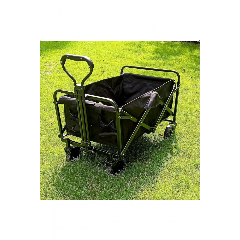 Katlanır Plaj Arabası Tatil Deniz Sahil El Arabası Bahçe Pazar Piknik Kamp Eşya Taşıma Arabası