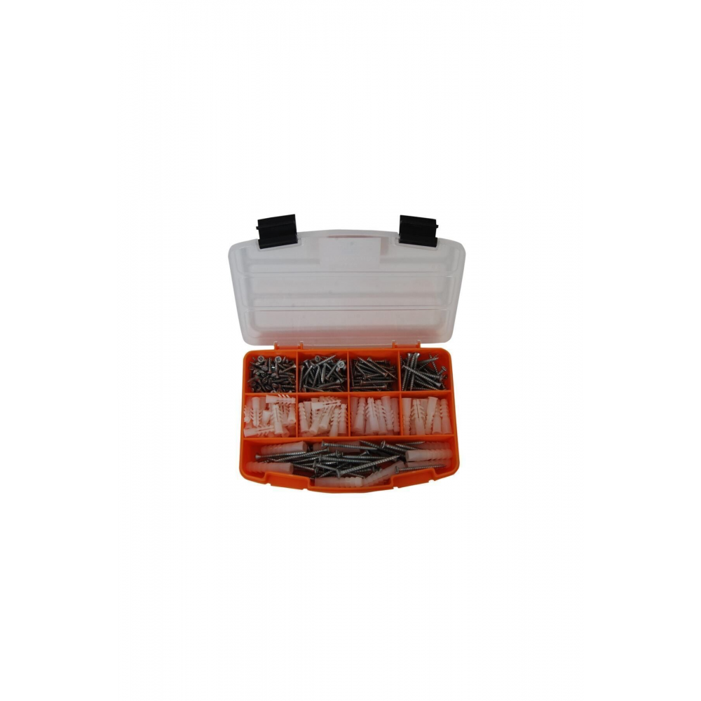 320Parça 12 Çeşit Vida Seti, Dübelli Sunta Vidası Seti,matkap Ucu Bits Uç Ve Takım Çantası