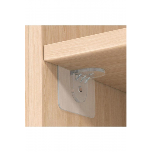 Raf Tutucu Dolap Içi Raf Ayırıcı Raf Destekleyici Yapışkan Pratik Raf Tutucu Portatif Menteşe 4 Adet