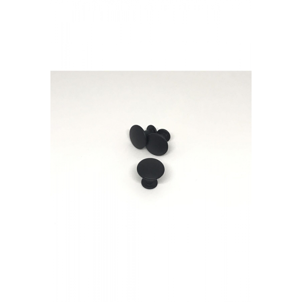 Siyah Dolap Tek Vidalı Kulp