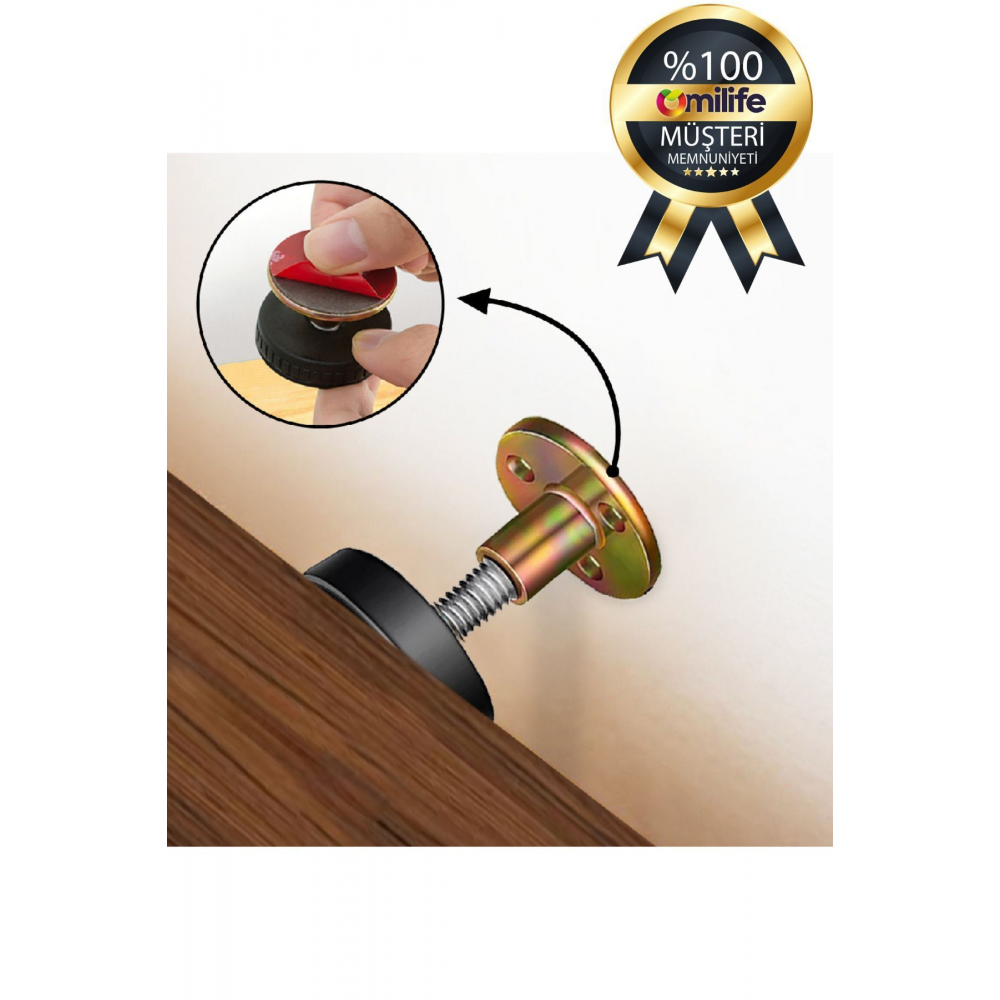 Yatak Baza Başlık Sabitleme Aparatı Ses Titreşim Önleyici Eşya Sabitleme 2 Adet (3,3-4,3 CM)