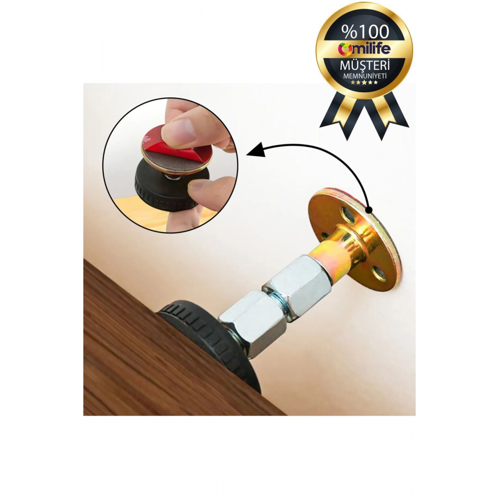 Yatak Baza Başlık Sabitleme Aparatı Ses Ve Sallanma Titreşim Önleyici Eşya Sabitleme 2 Adet