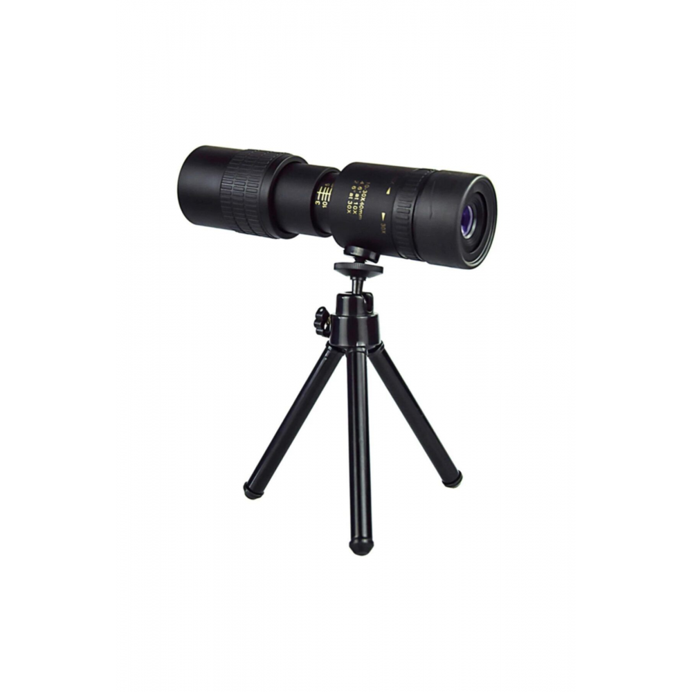 10-300x40 Zoom Monoküler Teleskop Dürbün Telefon Tutuculu