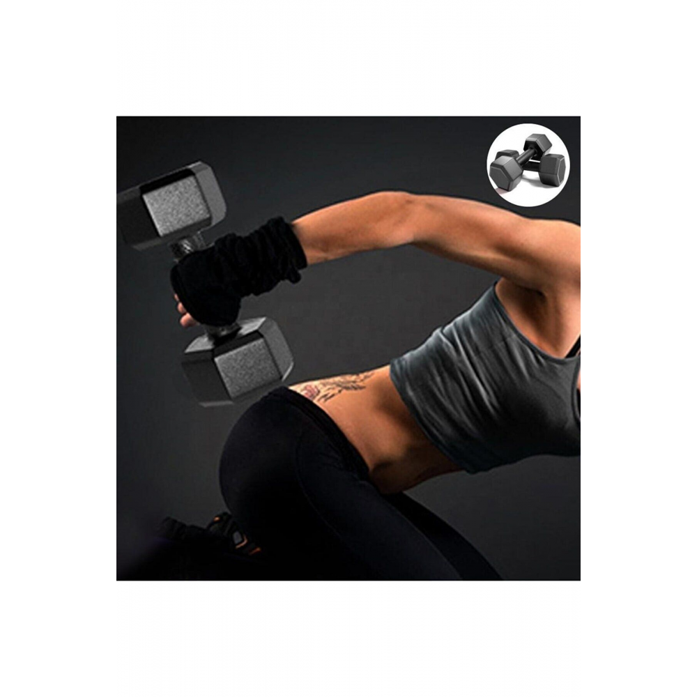 2 Adet X 5 Kg Moccadiamond 2 Adet X 5 Kg Dambıl Seti Vucut Geliştirme Aleti 2x5 Kg