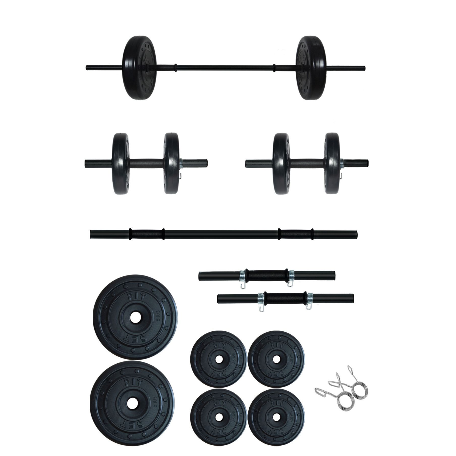 25 Kg Kombo Halter Seti Ve Dambıl Seti Ağırlık Fitness Seti