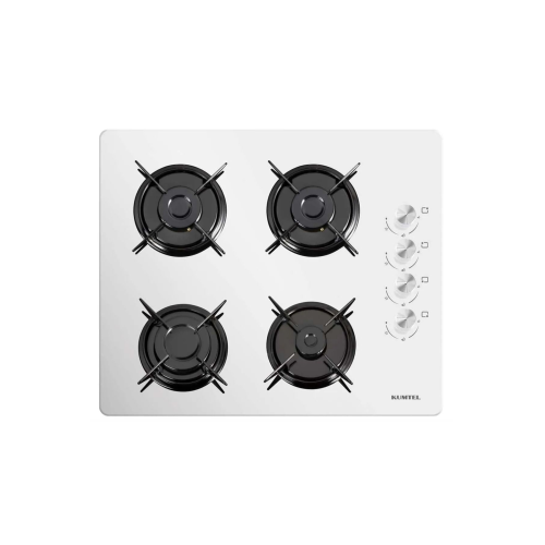 KO-40 TSHDF Set Üstü Ocak Beyaz Cam Doğalgazlı