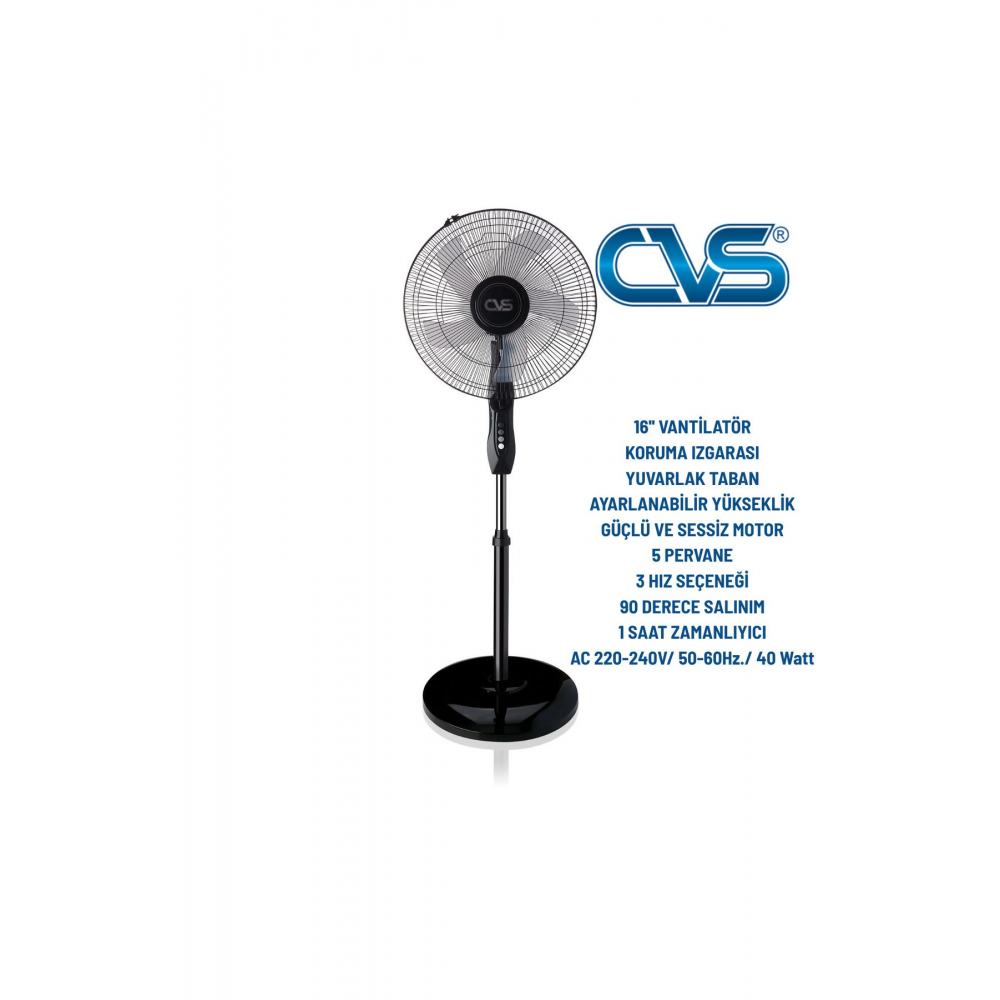 Dn 91018 Zaman Ayarlı Yuvarlak Ayaklı 16'' Vantilatör