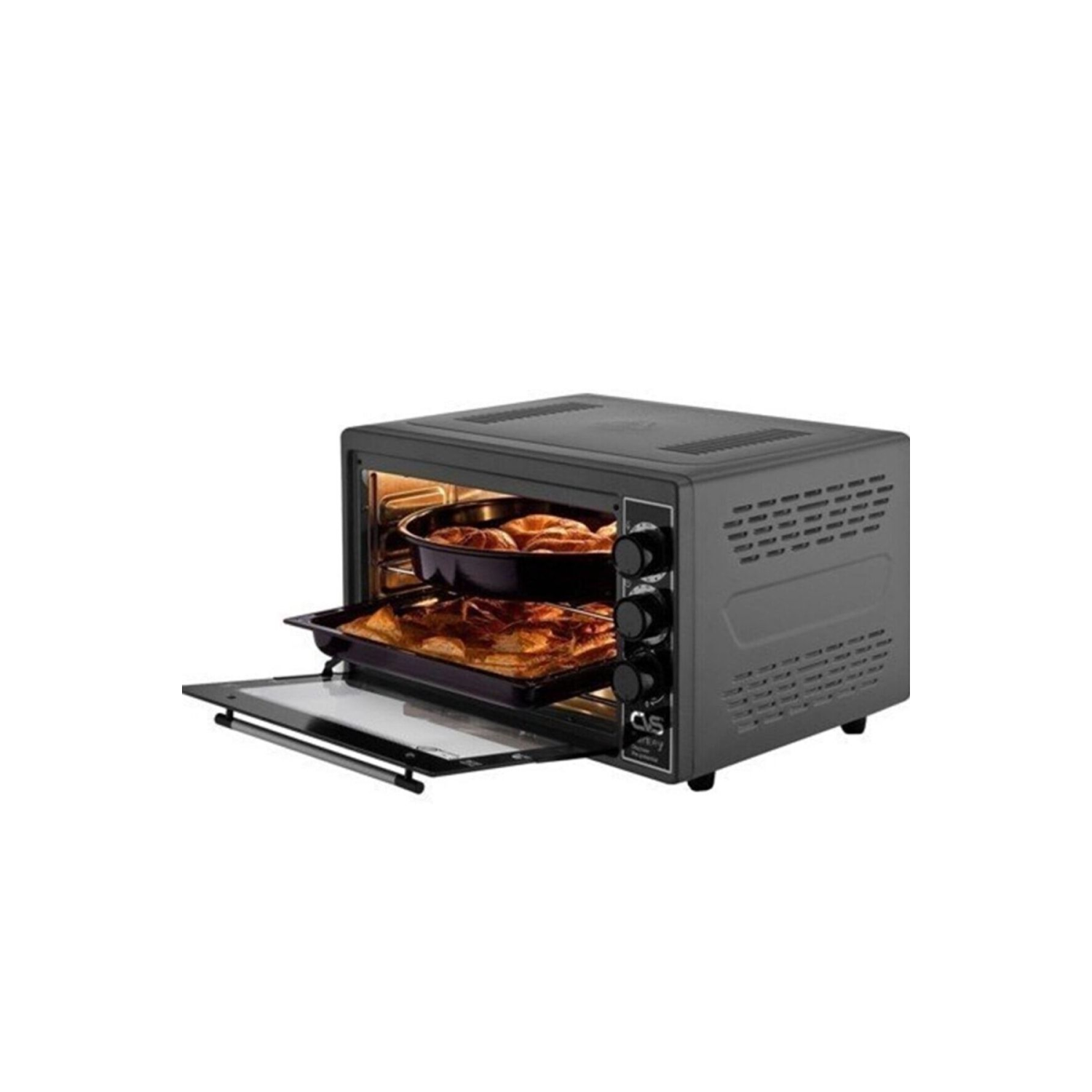 3907 Yeni New Gurme Plus 45 Lt Termostatlı Zamanlayıcılı Mini Fırın Temperli Ön Cam