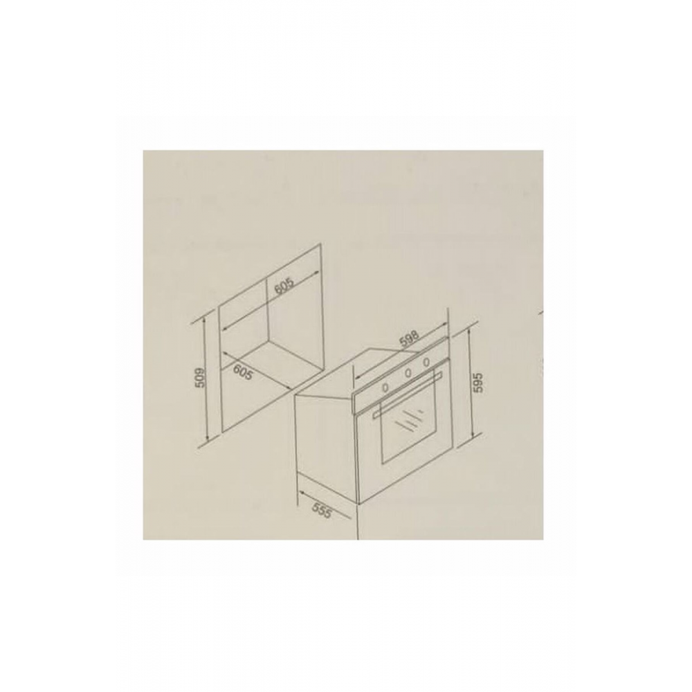 Alv Mfa 627 Black 76 Lt. Siyah A Ankastre Fırın