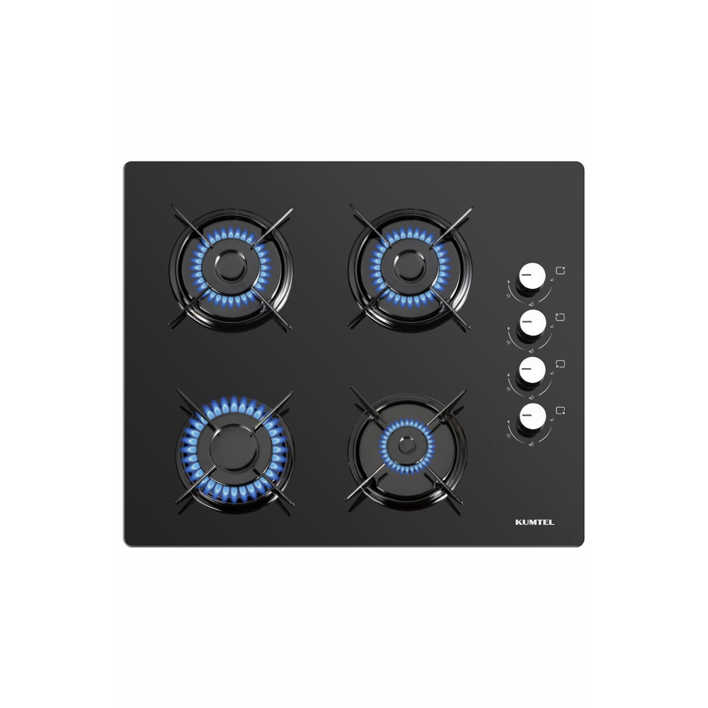 KO-40 TSHDF Siyah Oval Set Üstü Cam Ocak 8mm