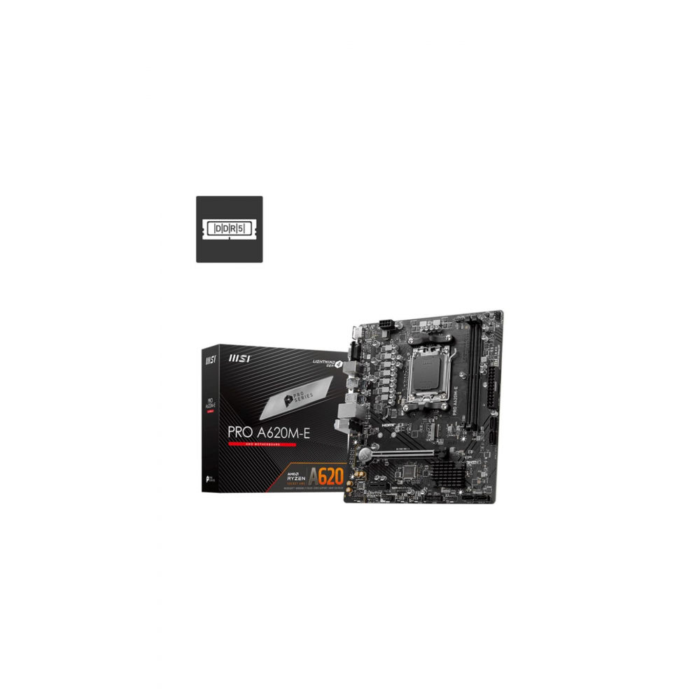 Pro A620m-e Amd A620 Am5 Soket Ddr5 6000(OC)mhz Matx Anakart