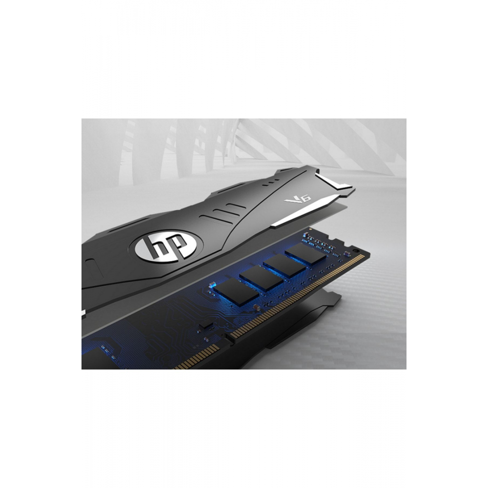 V6 UDIMM DDR4 3200MHz 8GB Soğutuculu Gaming PC RAM (Siyah)