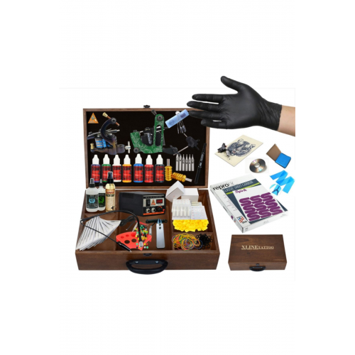 Xl-779 - 2 Makineli Bond Çantalı Dövme Makinesi Seti Full - Chevy