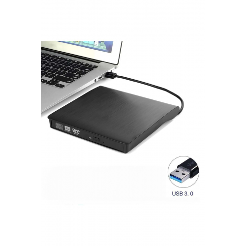 USB 3.0 Taşınabilir CD DVD Yazıcı Okuyucu Windows Mac Dizüstü Masaüstü Bilgisayar