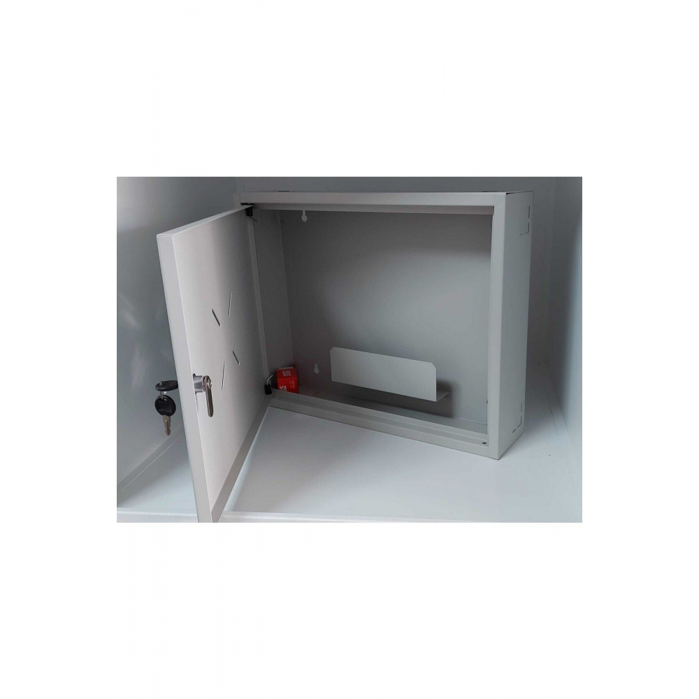 Dvr Pano/box Nvr Cctv Rack Kabinet Ve Monitör Koruma Kutusu 1u 19 '' W 50 H 40 D 15 Bej