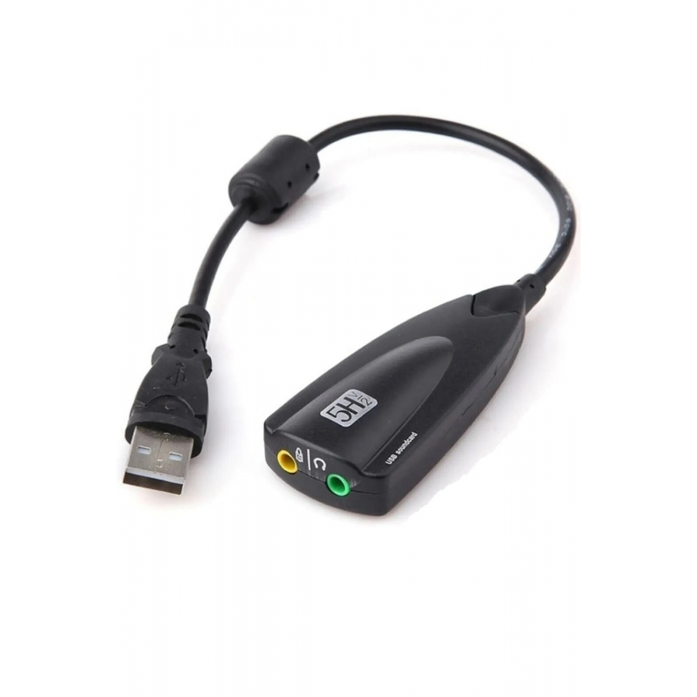 2108 Usb Ses Kartı 12 Kanal Çevirici Dönüştürücü Laptop Harici Kartı Mikrofon Kulaklık Girişli