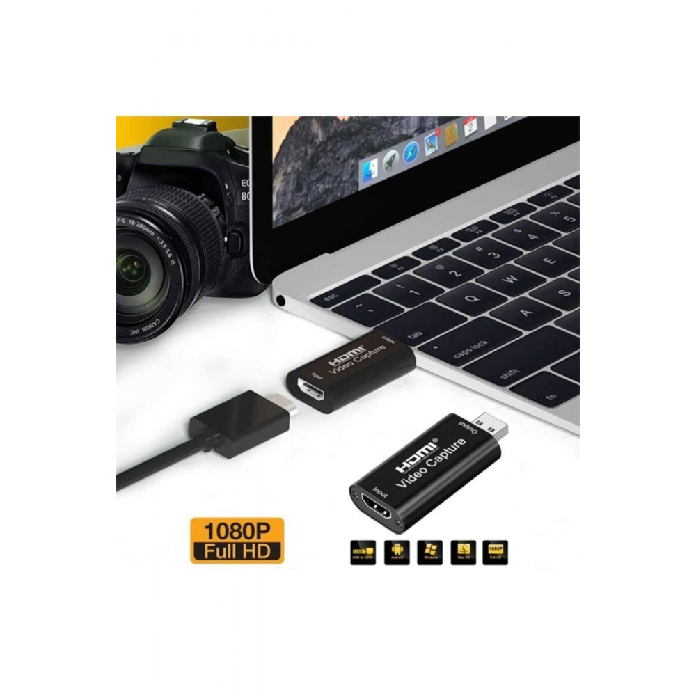 Hdmı 1080p Video Capture Kart Usb 2.0 Ses Video Yakalama Kartı