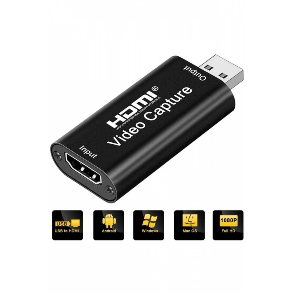 Hdmı 1080p Video Capture Kart Usb 2.0 Ses Video Yakalama Kartı