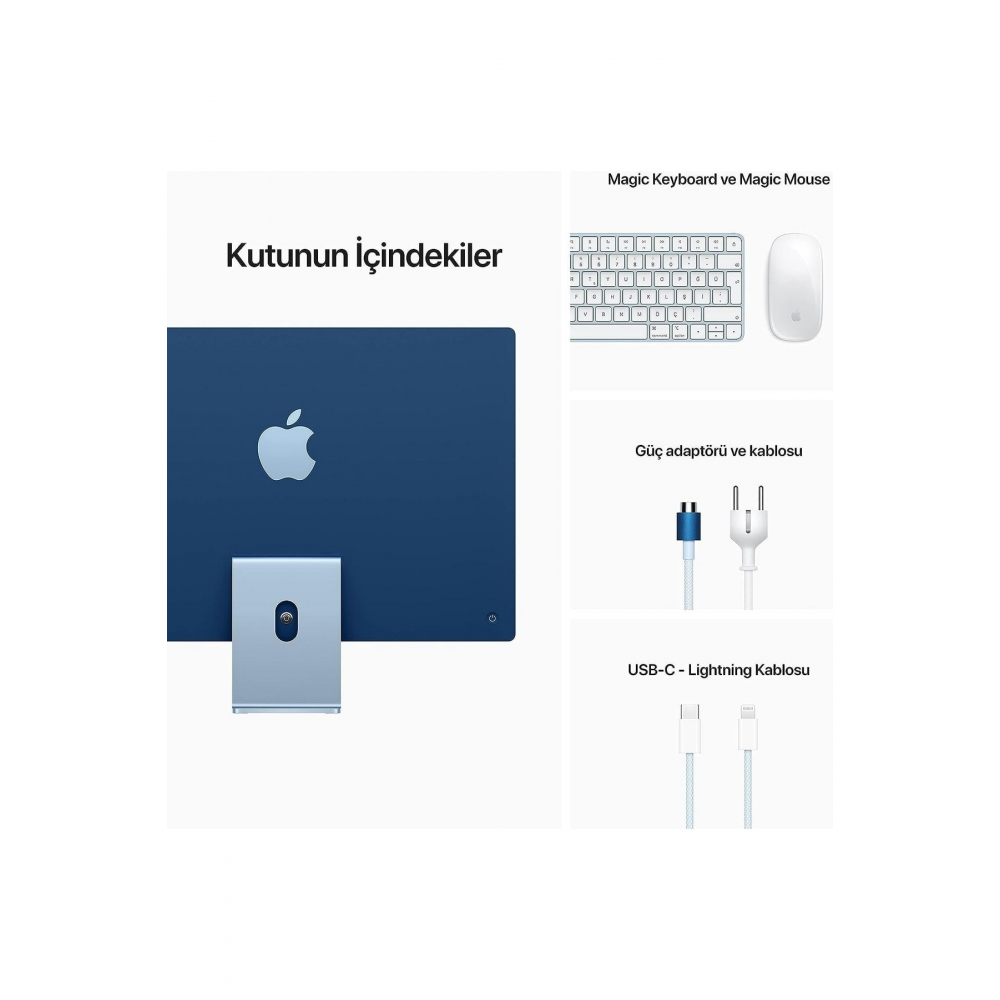 Imac M1 Çip 8gb 256gb Ssd Macos Retina 24