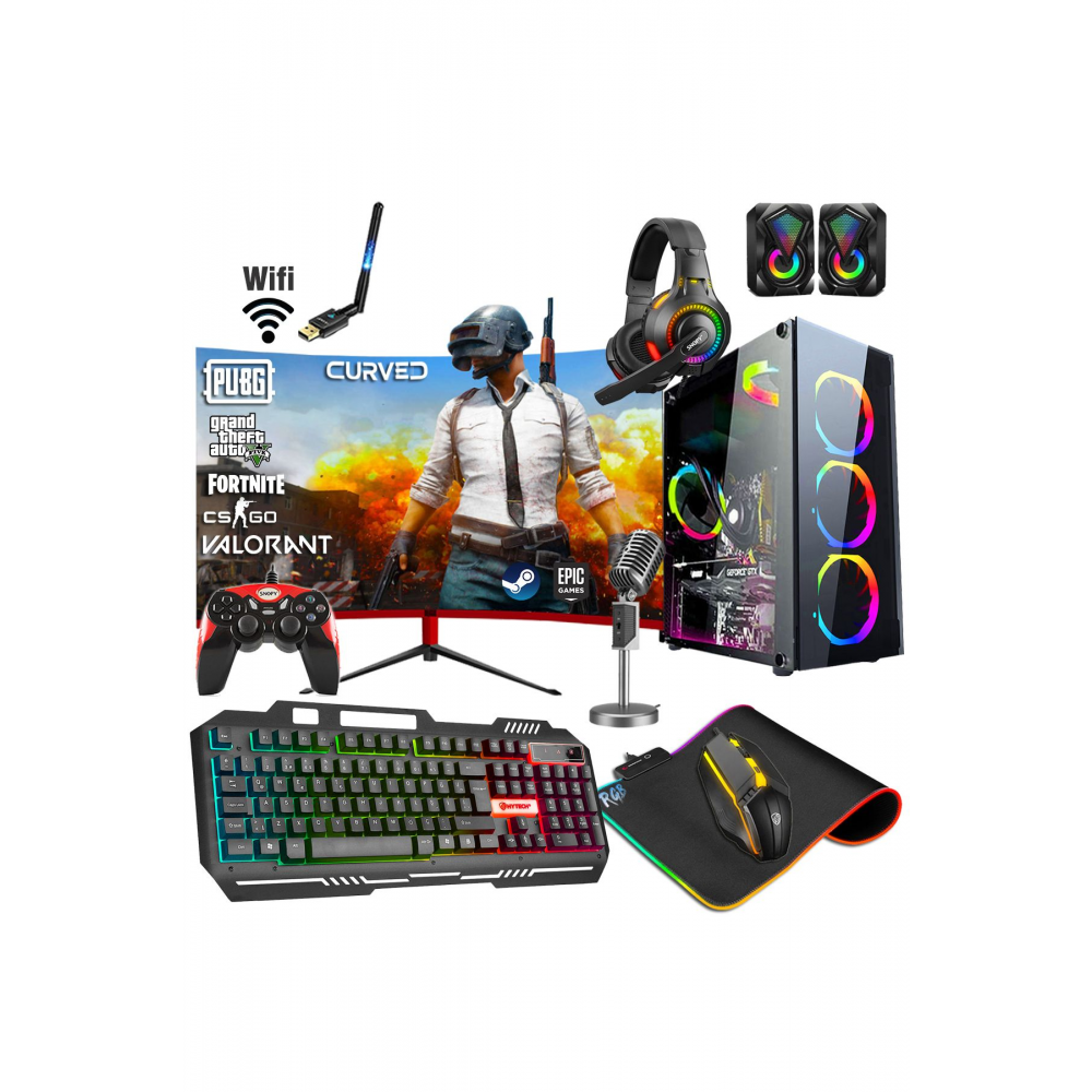 FX50 i5 3470 16GB Ram 1TB HDD+256GB SSD GT730 4GB 23.8'' Oyuncu Masaüstü Bilgisayar