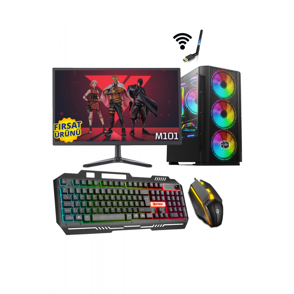 M101 Intel Core i5-3470 3,20Ghz 8GB Ram 256GB SSD 18,5'' Full Takım Masaüstü Bilgisayar