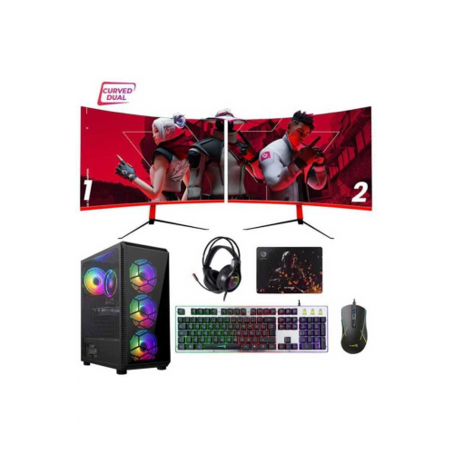 Tx1650 I7 860 16gb Ram 256gb Ssd 4gb Gt740 Ekran Kartı 23.6 Curved Çift Oyuncu Masaüstü Bilgisayarı