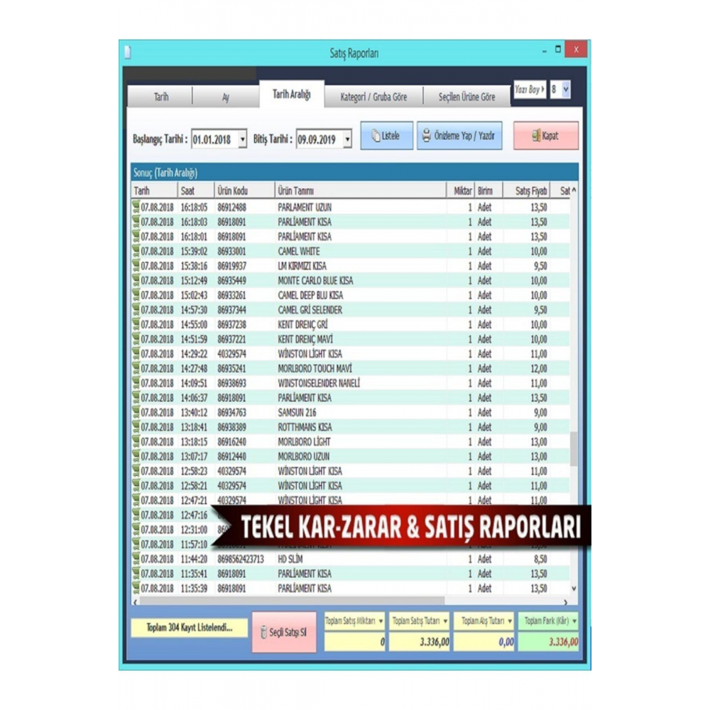 Barkodlu Market Satış Programı (temel Paket) Aynı Gün Kurulum