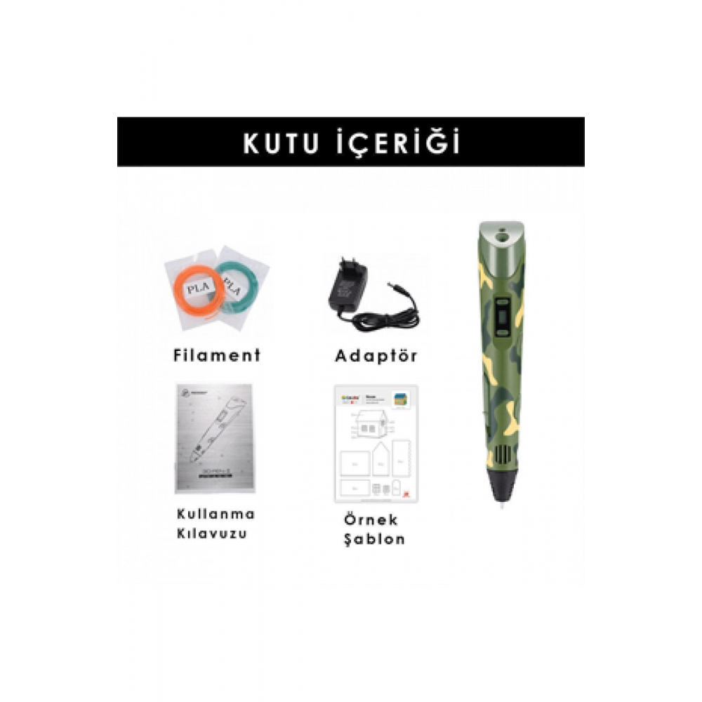 Pen 3 Boyutlu Kalem - Mavi