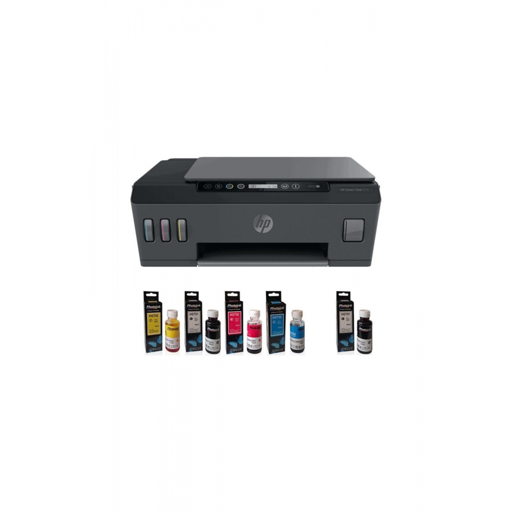 Smart Tank 515 Fotokopi + Tarayıcı + Wi-fi + Airprint Tanklı Yazıcı 1tj09a Photoink Mürekkepli