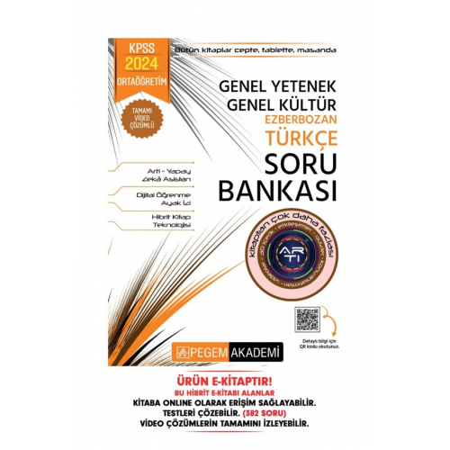 2024 Kpss Genel Yetenek Genel Kültür Ortaöğretim Ezberbozan Türkçe Soru Bankası Hibrit E-kitap