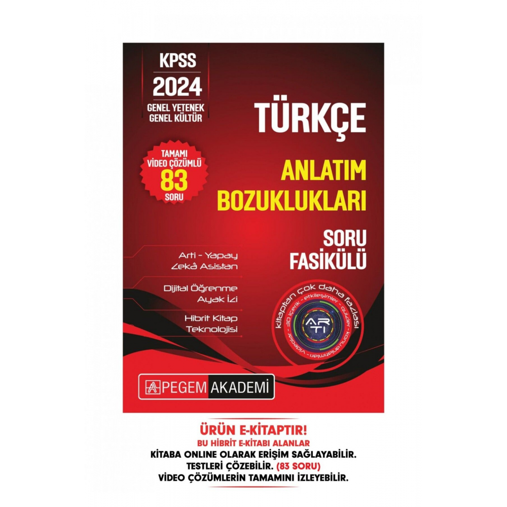 KPSS Türkçe - Anlatım Bozukluğu Soru Fasikülü