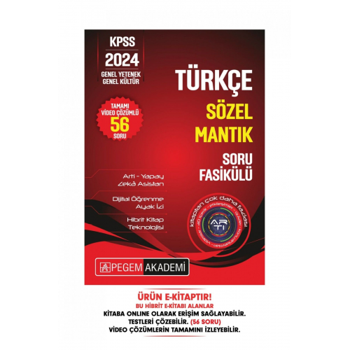 KPSS Türkçe - Sözel Mantık Soru Fasikülü