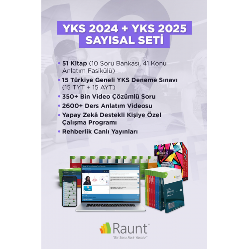 Yks 2024 Sayısal Dijital Yks 2025 Sayısal(51 KİTAP, CEP/WEB)yapay Zekalı,üniversiteye Hazırlık Seti