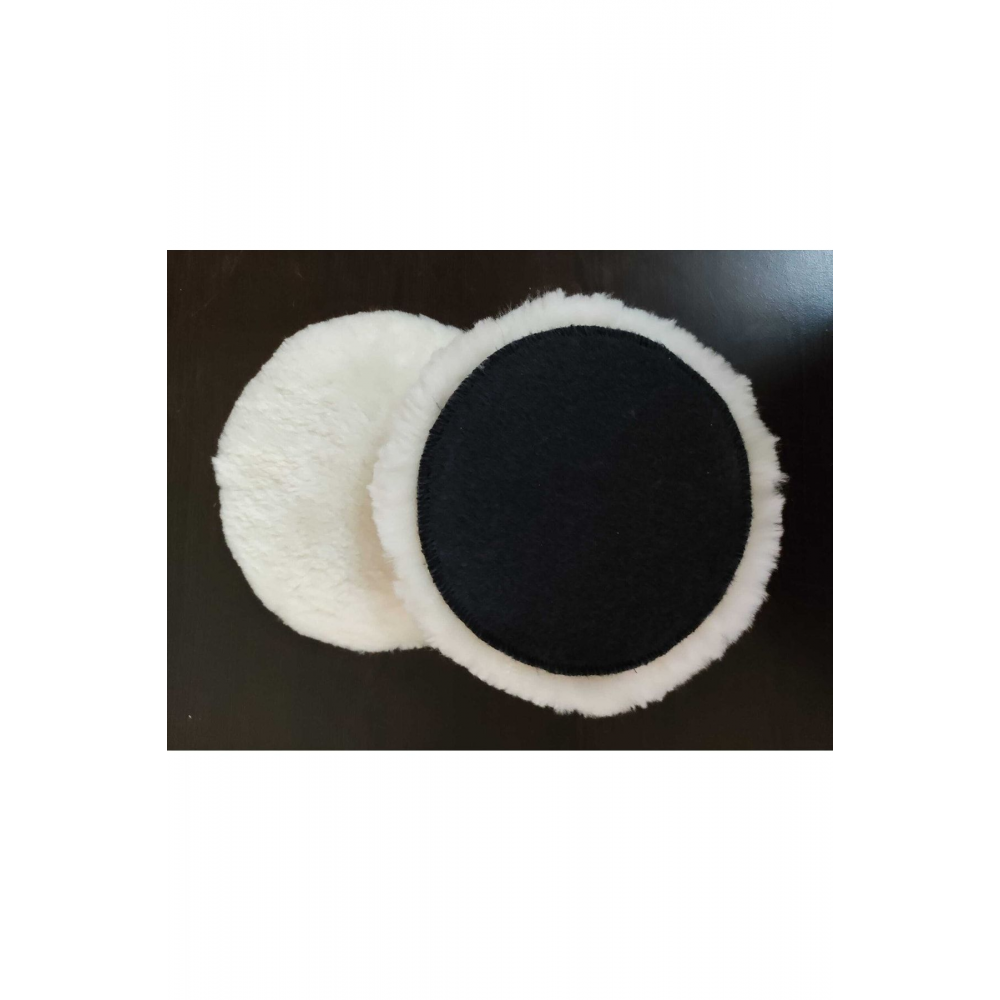 160mm Cırt Taban Kuzu Yünü Beyaz Tüy Pasta Ve Çizik Keçesi