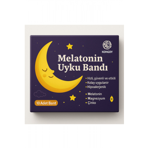 Uyku bandı melatonin magnezyum uykusuzluk %100 etkili 10 adet