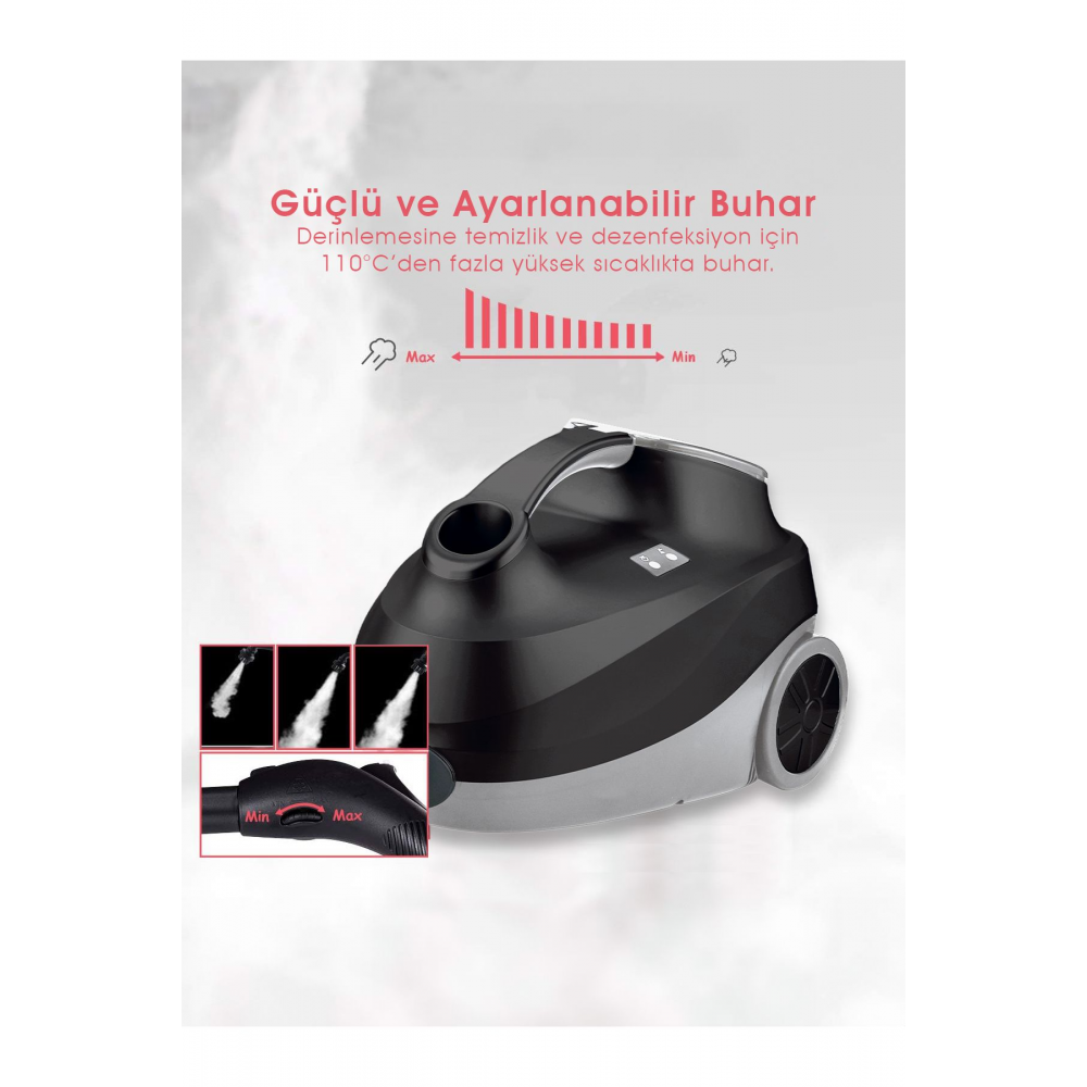 CB-107C Çok Fonksiyonlu Buharlı Temizlik Makinası - Buharlı Temizleyici